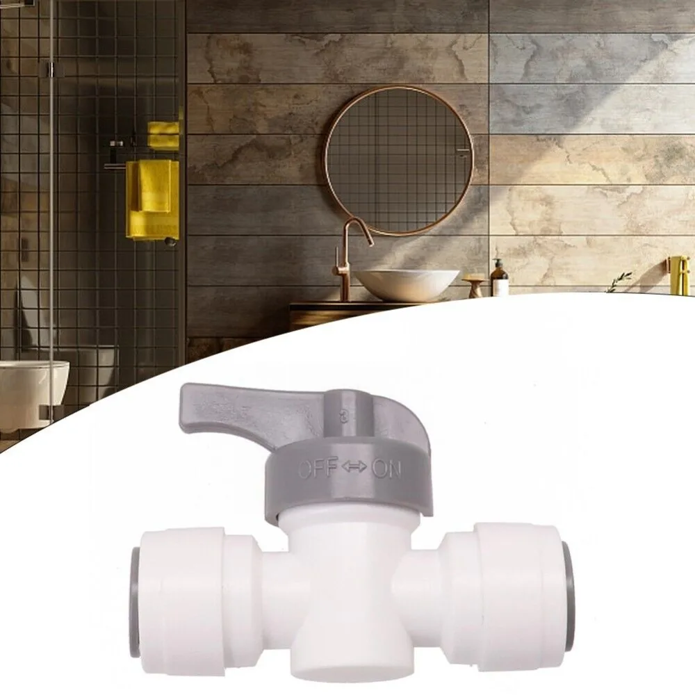 

1/2PC Reliable Shut Off Valve High Quality for John Guest Acetal Copolymer Water Purifier Joint OD Stop Tap RV Accessories 12mm