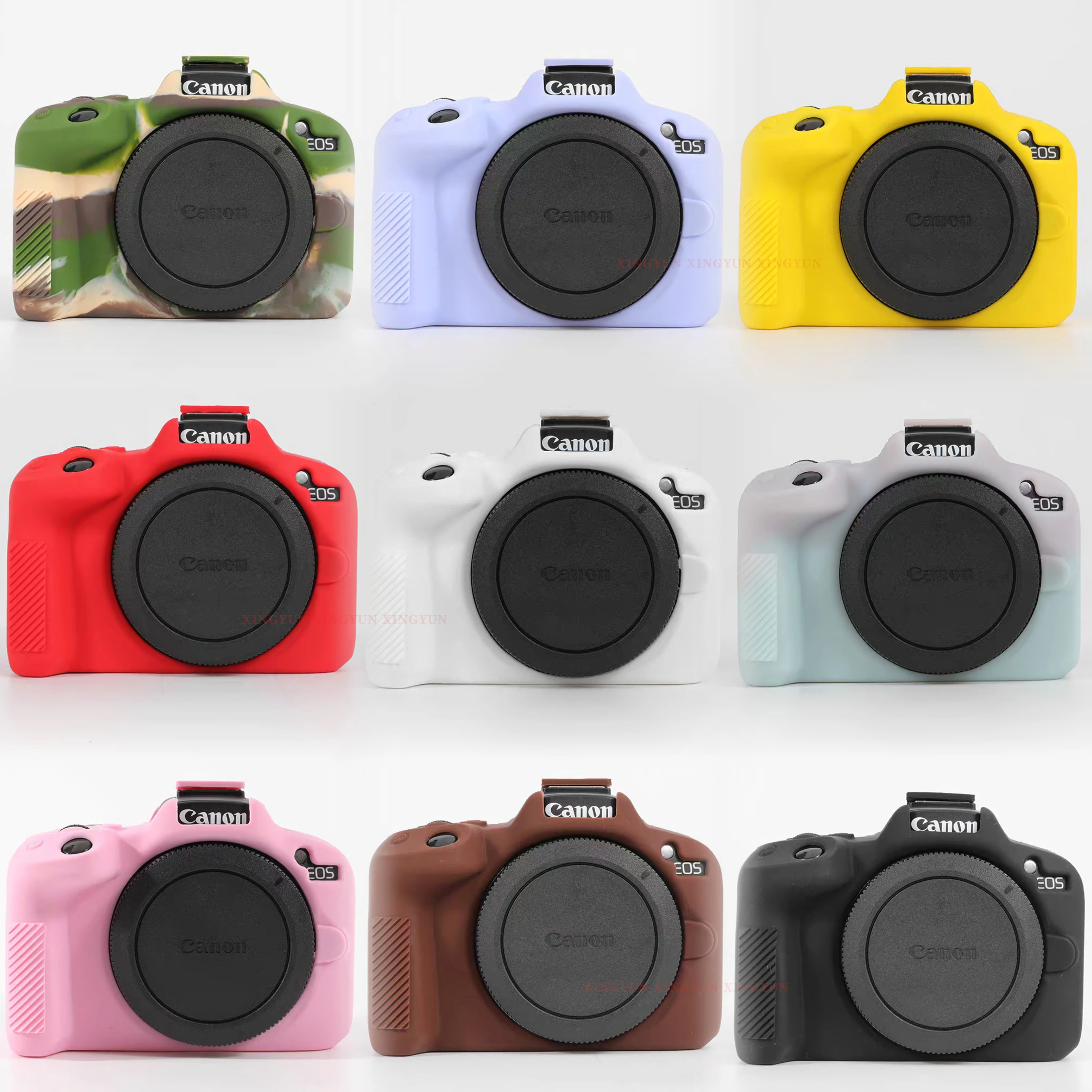 

R50 Anti-skid Texture Skin Silicone Camera Body Case For Canon EOS R50 Protective Rubber Cover Dustproof Camera Silicone Cover