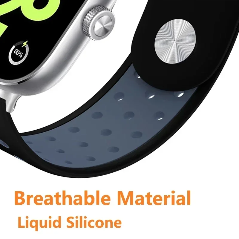 حزام سيليكون لساعة Redmi 6 5 4 Smartwatch الرياضية حزام الساعات اكسسوارات استبدال Xiaomi Smart Band 9 Pro 8 Pro سوار #5