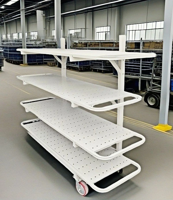 Clothing loose cloth cart Fabric turnover car Cutting car Multi-layer fence car Mobile trolley