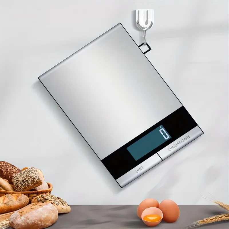 Food Scale, Digital Kitchen Scale, 304 Stainless Steel, Weight in Grams and Ounces for Baking, Cooking and Meal Prep