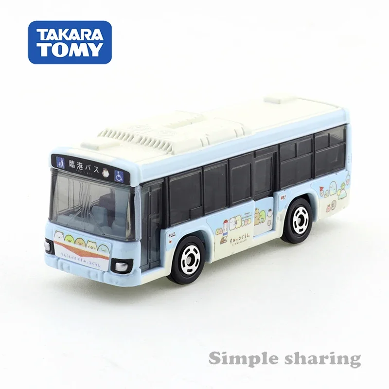 Takara Tomy Tomica No.112 Isuzu Erga Sumikko Gurashi Rinko Bus Alloy Vehicle Diecast Metal  Model Kids Xmas Gift Toys for Boys