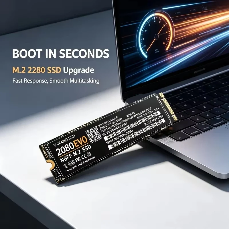 2080 EVO M.2 2280 NGFF PCIe 3.0 SSD Up to Internal Solid State Drive 500GB-4TB For Laptop Desktop Gaming PC Storage