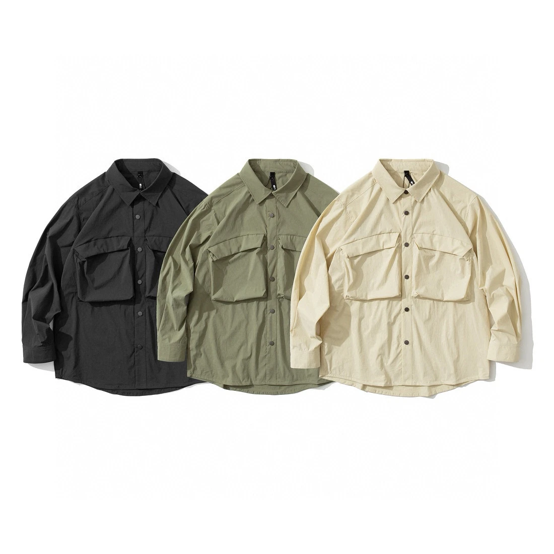 

Kapital Vintage Japanese Sle Outdoor Mountain System Loose Casual irt ex Workwear Long Sve Cotton Jaet