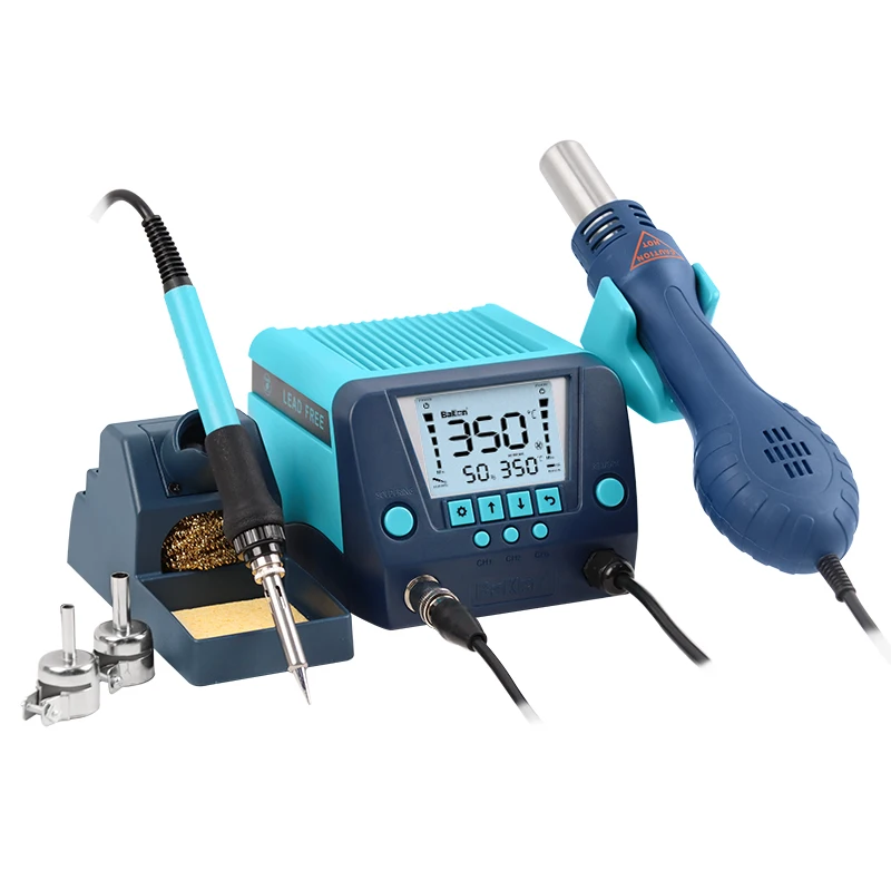 Bakon BK881 Digital Display Hot Air Soldering and Desoldering Irons Rework Station 2 in 1