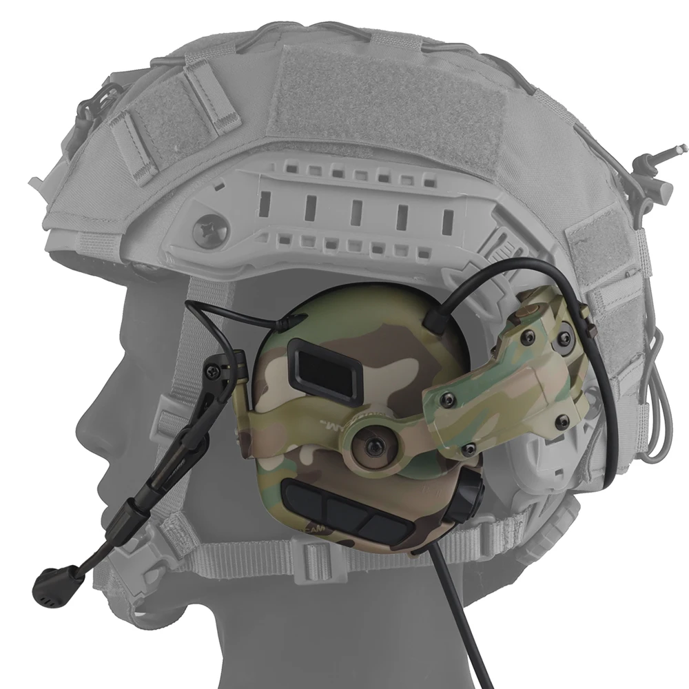 الصيد الرماية الحد من الضوضاء غطاء للأذنين خوذة التكتيكية شنت حامي السمع الإلكترونية تضخيم الصوت سماعة الرأس