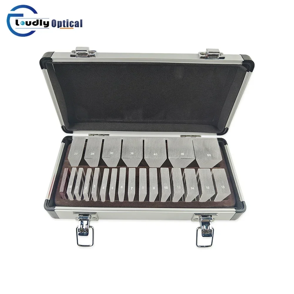 Top Quality Ophthalmic Instruments 23 Pcs Loose Prism Set For Optometry With Aluminium Case LP-22