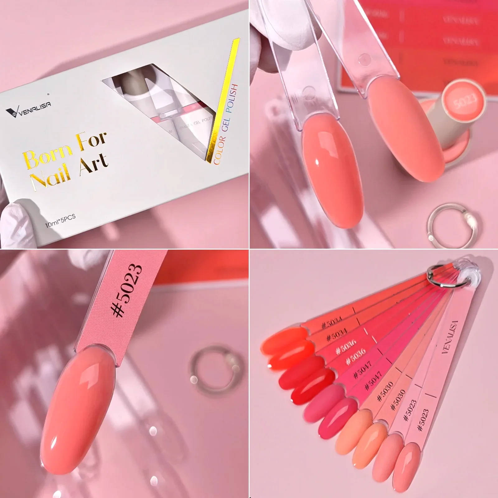 2/3/5 stücke Venalisa 10 ml Gel Kit Farbe Nagel Gel Polnisch Mit Nagel Tipps Set Hema/TPO Kostenloser Diamant Top Soak Off UV LED Nagel Gel – Detail 10