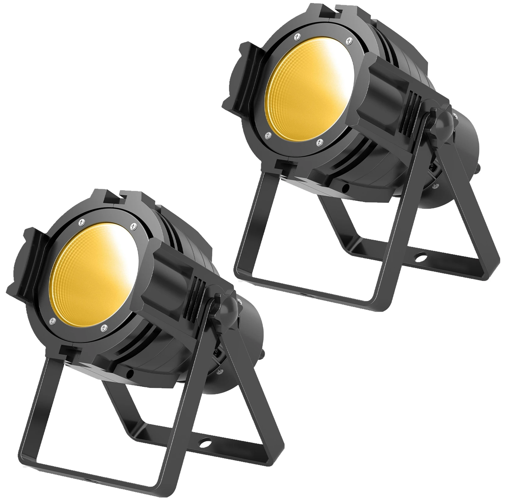 

2Pack Stage Effect Lights COD LED Par Lighting DMX512 Flat Par Light Performance Wedding Show Lights Uplights for Church DJ