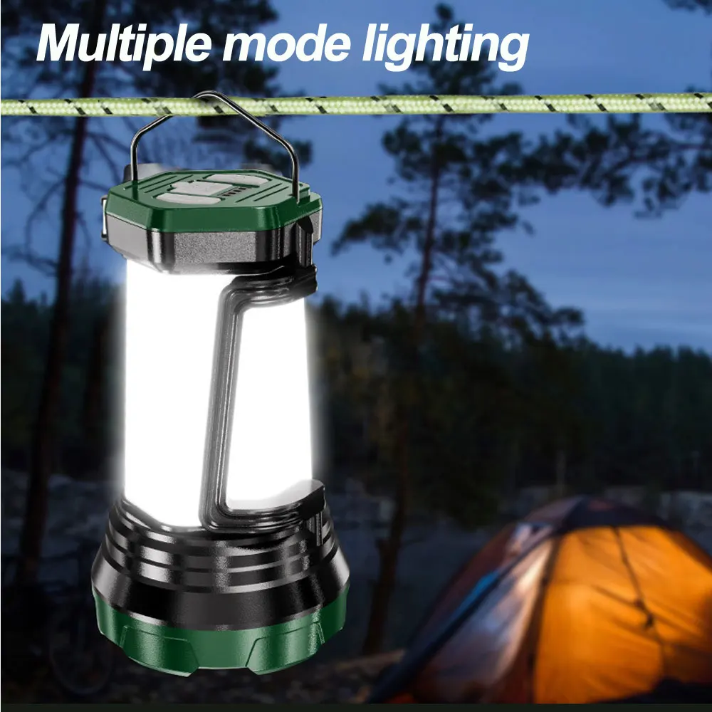 Imagem -05 - Multifuncional P150 Led Strong Light Lanterna Super Brilhante 6000lm Recarregável ao ar Livre Impermeável Camping Tent Light Mão