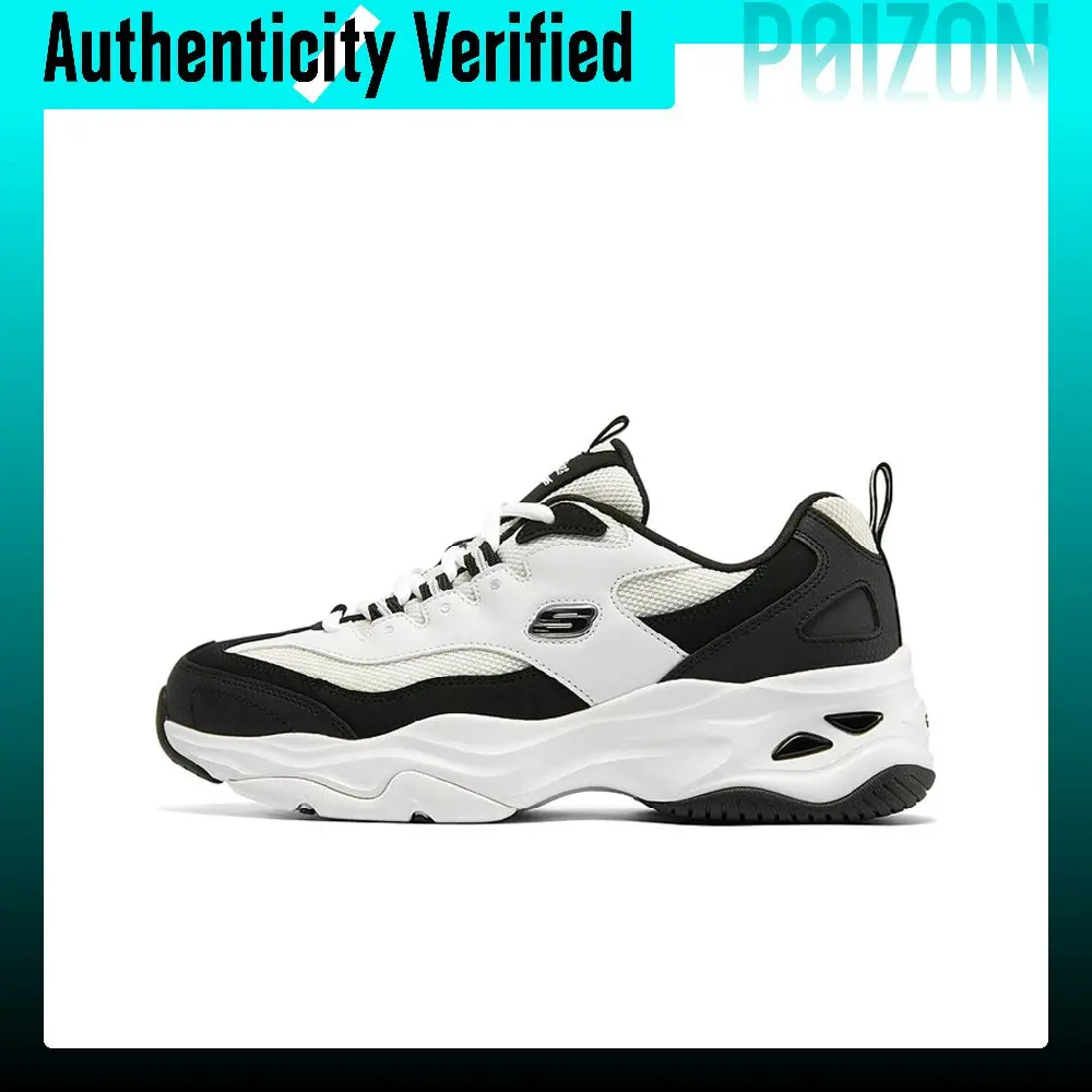 Skechers D'Lites 4.0 Chunky Sneakers Women's Low Top Black/White 149492-BKW