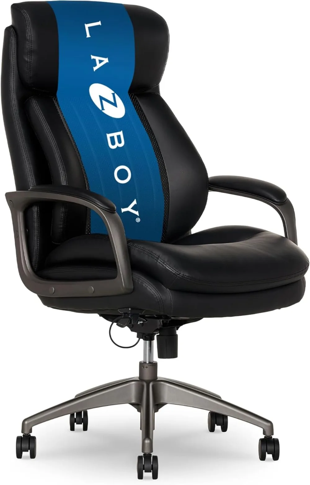 

La-Z-Boy Nova Vegan Leather Modern Executive Ergonomic Design Office Chair, Memory Foam Thick Contoured Seat Back with Patented