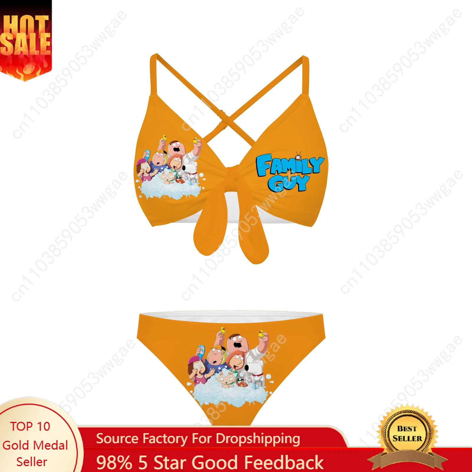 

Family Guy Bathing Suit Cross Strap Suspender Swimsuit Womens Personalized Bikini Pool Party Beach Swimwear Customized Beachwear