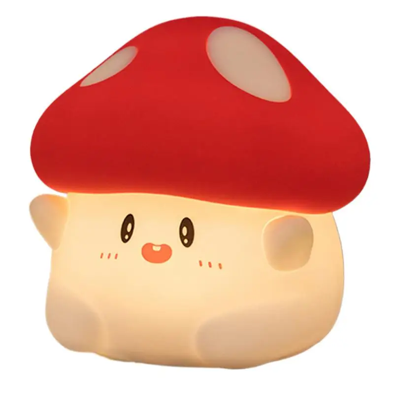 LED Mushroom Lamp Cute Touch Table Lamp Multifunctional Night Light Dimmable Table Light For Nursery Room Bedroom Desk Decor