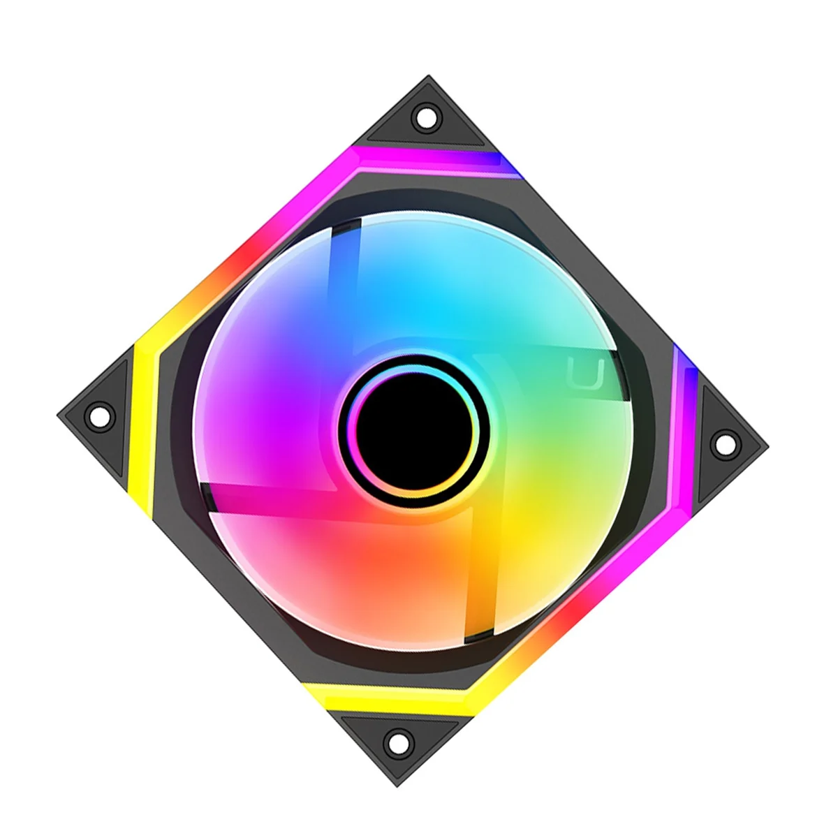 PC 120 مللي متر مروحة تبريد لحافظة الكمبيوتر مبرد الهواء حافظة الكمبيوتر مروحة 12 سنتيمتر مروحة تبريد المياه الصامتة إلى الأمام