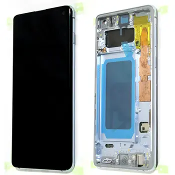 Dotykový AMOLED displej s rámečkem, náhrada za SAMSUNG S10, G973, G973F, 6,1 palce, zadní sklo 10 nejlepší prodej Displej Samsungu S10 - №5