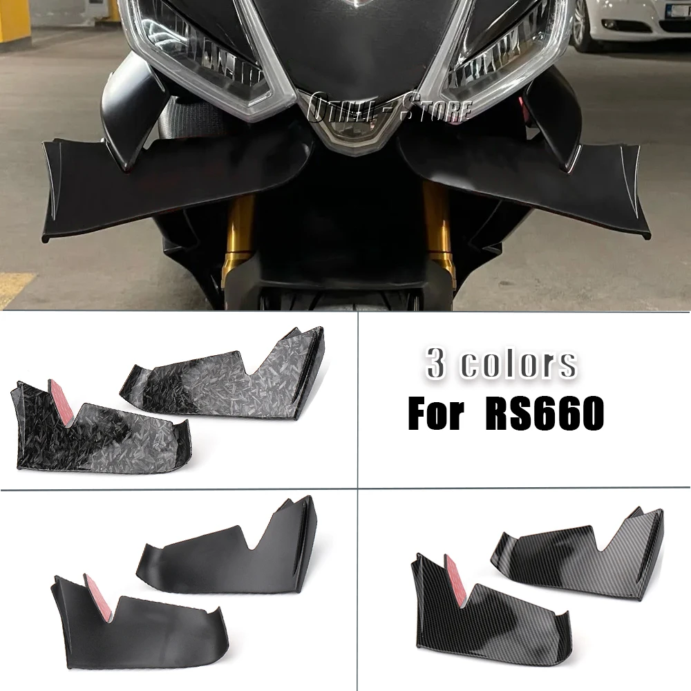 For Aprilia RS660 RS 660 rs660 New Motorcycles Accessories Carbon fiber Fairing Winglet Aerodynamic Wing Kit Spoilers