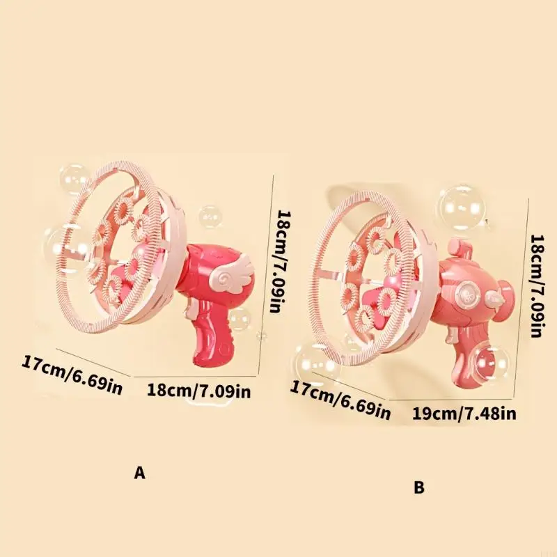 Máy đồ chơi bong bóng bong bóng súng cho trẻ mới biết đi các bữa tiệc trẻ cô gái người lớn P31B