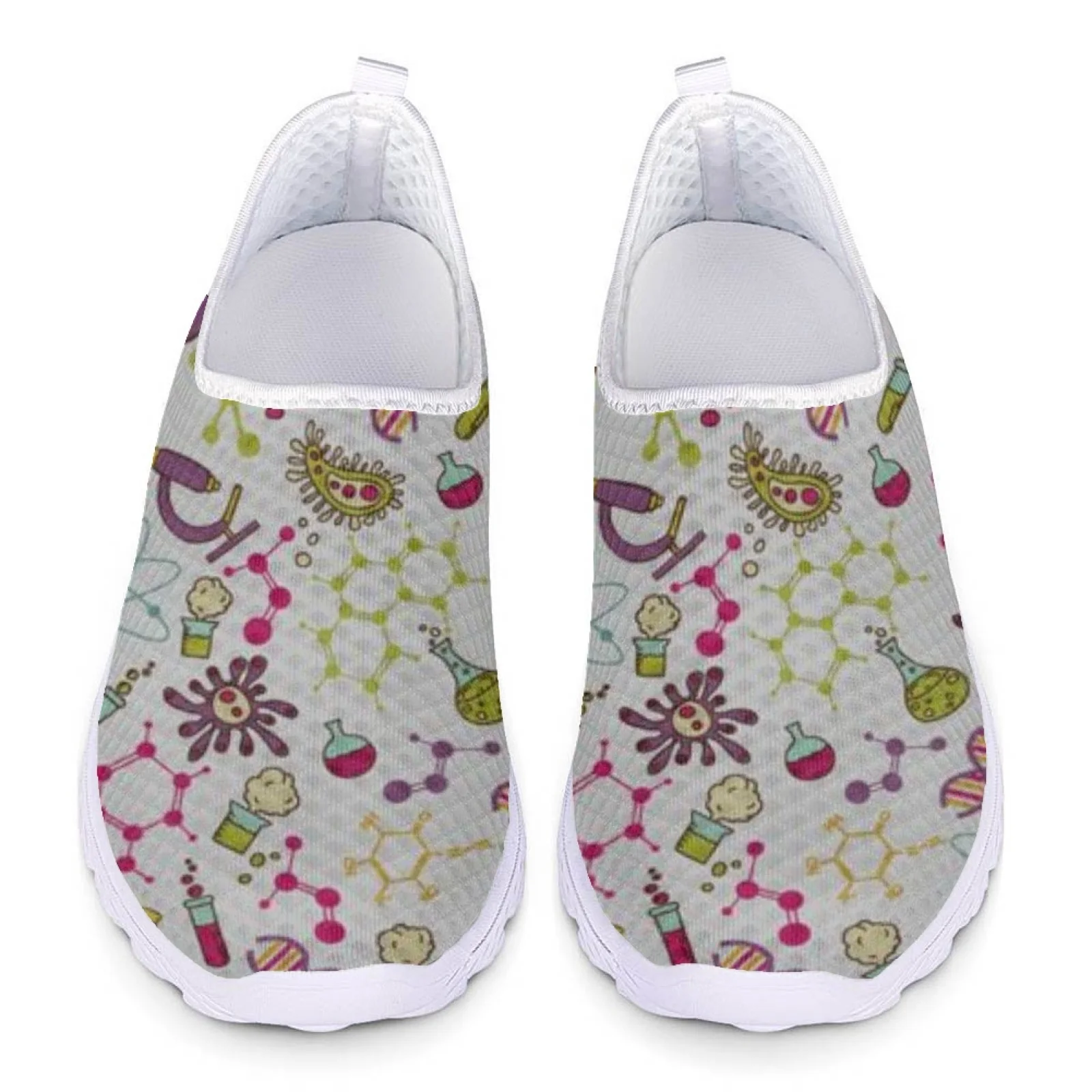 Biology Chemistry Science Print Plus Size Loafers Women Slip On Sneakers Ladies Casual Shoes Summer Jogging Shoes Woman Flats