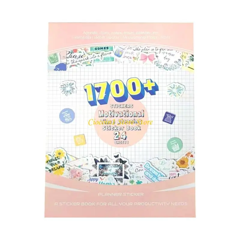 A3PC Scrapbooking Decorative Sticker For Journals Calendar Daily Schedules Art Craft