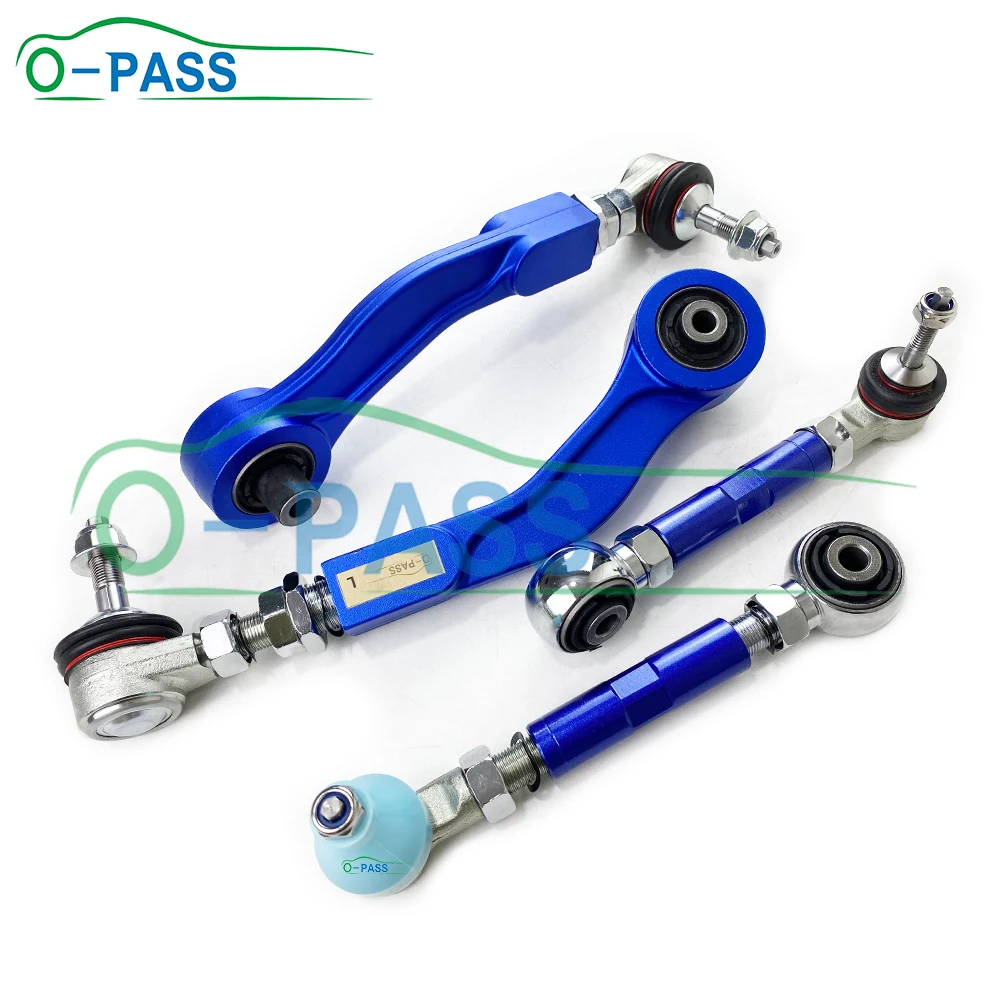 OPASS Adjustable Rear Control arm Set For BMW X-Series X5 E53 1999- 33321095414 33326770859 4 Pieces