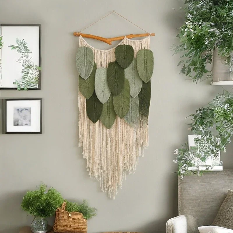 

The Wizard of Oz, Decorative Blanket Finished, Green, Leaves, Hand Weaving Art