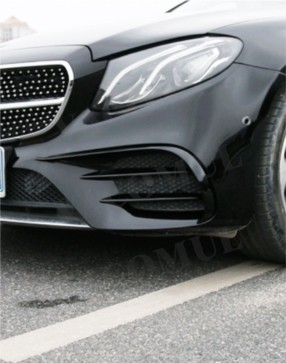 VACOMUL ABS الجبهة حافة مصد السيارة الخائن مآزر لمرسيدس بنز E Class C238 E200 E300 E400 E500 E53 E63 كوبيه 2 باب 2017-2019