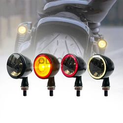 E Marked Bullet Motorcycle Turn Signal Light 1000 DF LED Blinker 3 in 1 Indicator Front Running Light Rear Brake Stop Lights