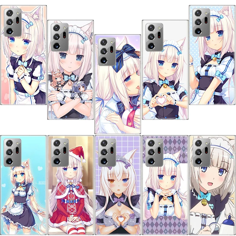 

Vanilla Nekopara Anime Phone Case For Samsung S24 S23 FE S22 S25 Ultra S21 Plus Galaxy S20 FE S25 Edge Cover Capa Soft TPU Funda