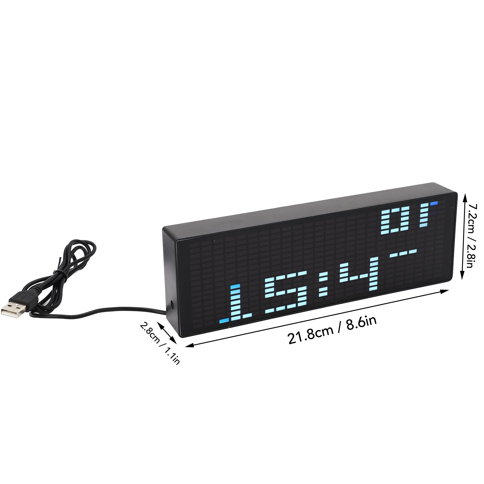 Music Spectrum Display Cable Control 5V Accurate Long Service Life 7 Color Effects Music Spectrum Analyzer for Studio