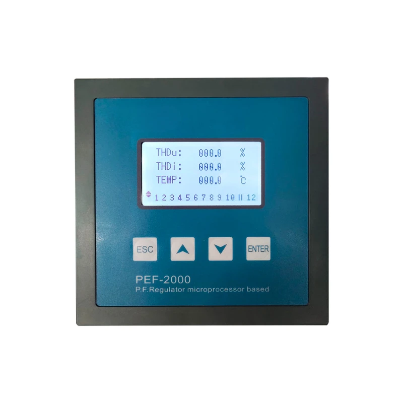 Power quality compensation 3 phase automatic power factor corrector controller 12 steps