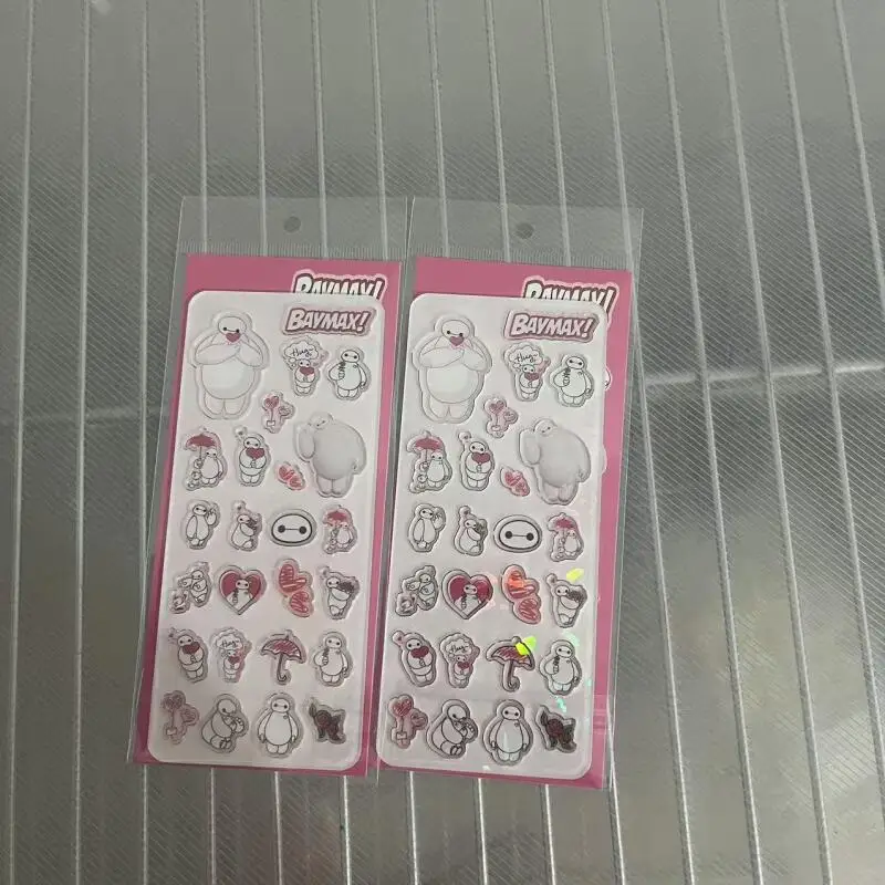 

Наклейки Disney Kawaii Big Hero 6 Baymax 3D из акрила, мультяшные стикеры с Хиро Хамадой для украшения чехлов для телефонов, блокнотов, DIY-материалы, подарок