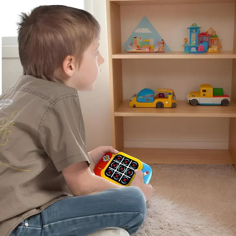 

Портативные игры для взрослых, портативная электрическая игровая консоль-головоломка, безопасная, 3 режима, быстрый отклик, игрушка для двух игроков для детей-подростков