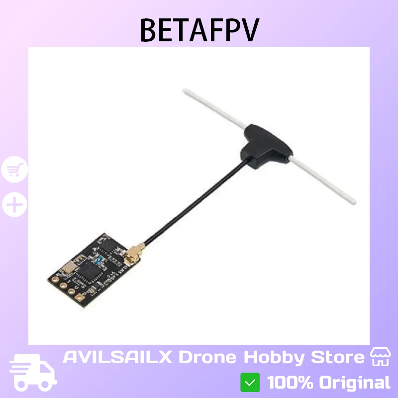 

Наноприемник BETAFPV ELRS — ExpressLRS 2,4G/915/868 МГц RX дальнего действия для FPV дальнего действия и гоночных дронов
