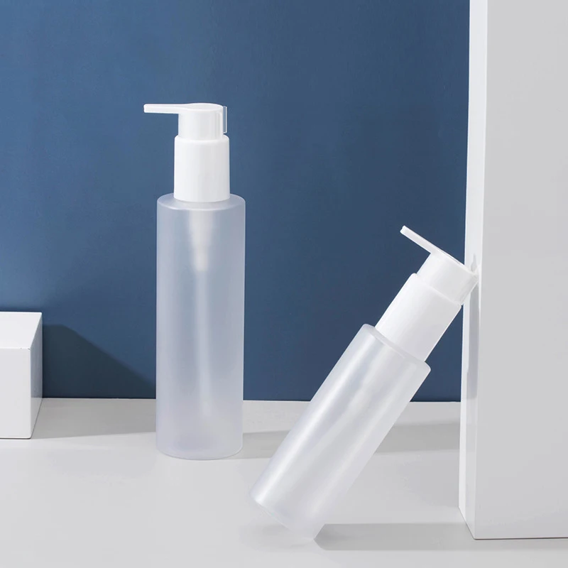 100 مللي 200 مللي طحن شقة الكتف زجاجة محلول فارغة غسول الصحافة زجاجات المضخة السفر موزع زجاجة حاوية مستحضرات التجميل #5