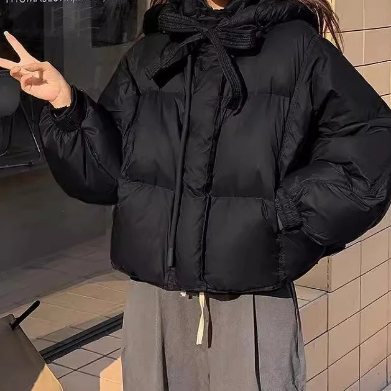 2025 Winter Short Korean Version with Loose and Thickened Women's Cotton-padded Jacket Coat