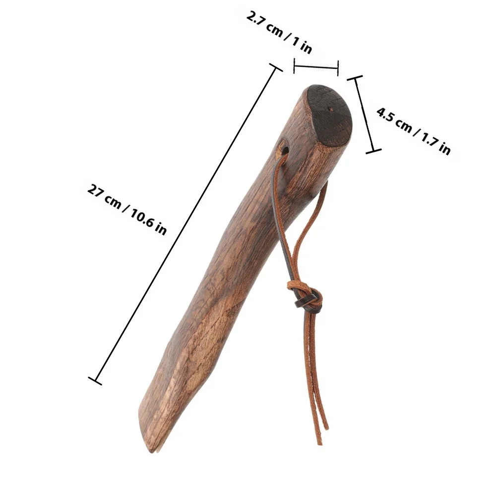 قطعتان من مقبض الخشب البديل لفأس صغير، بناء من الخشب الصلب القوي، مثالي لإصلاح أدوات التخييم والحديقة والحطب الخارجية #4