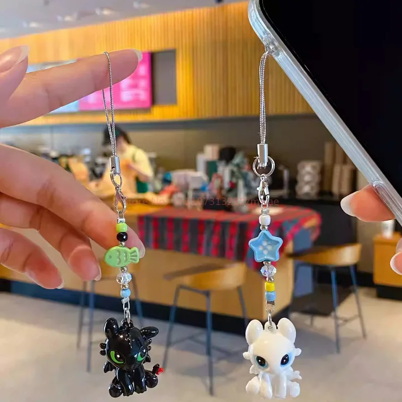 Authentic Dragon Taming Master Toothless Keychain Couple Phone Hanger Backpack Pendant Car Keychain Decorative Gift view 5