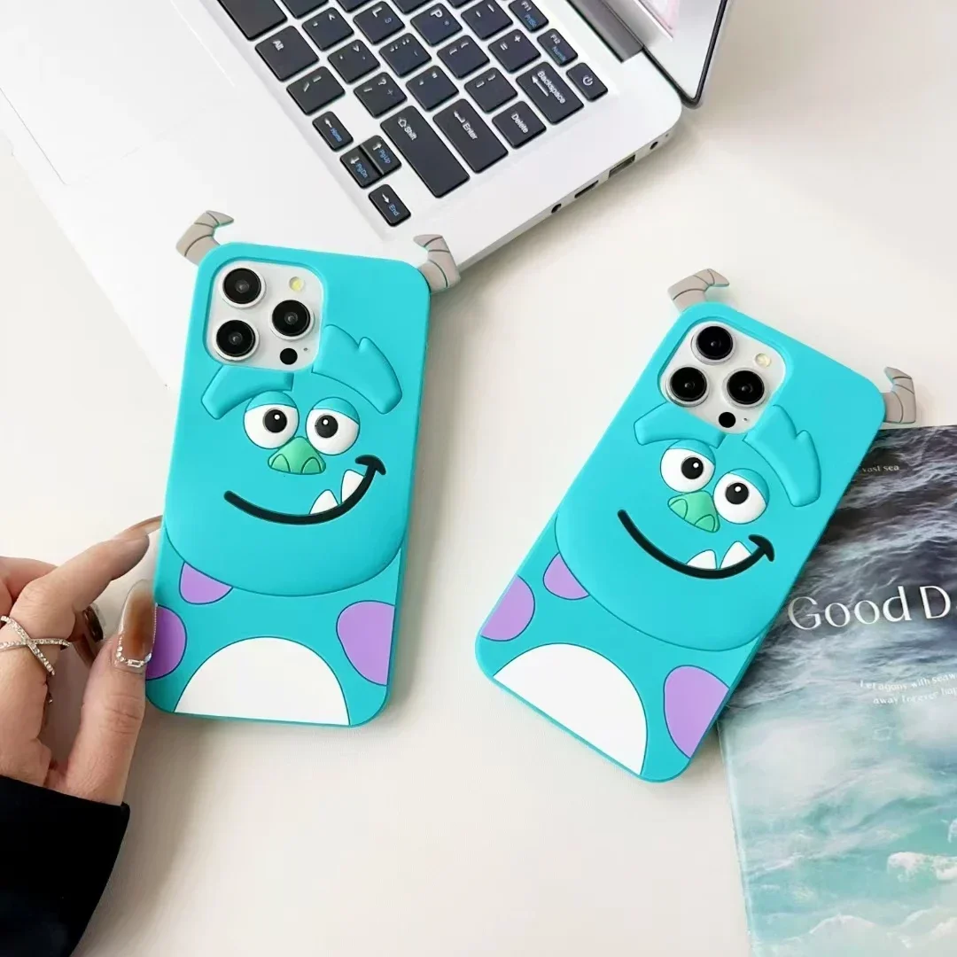 Phone Case for samsung galaxy A54 5g case A53 A24 A25 A52 S24 S23 ultra FE  Cute monster  Soft Anti-drop  Silicone Cartoon Cover