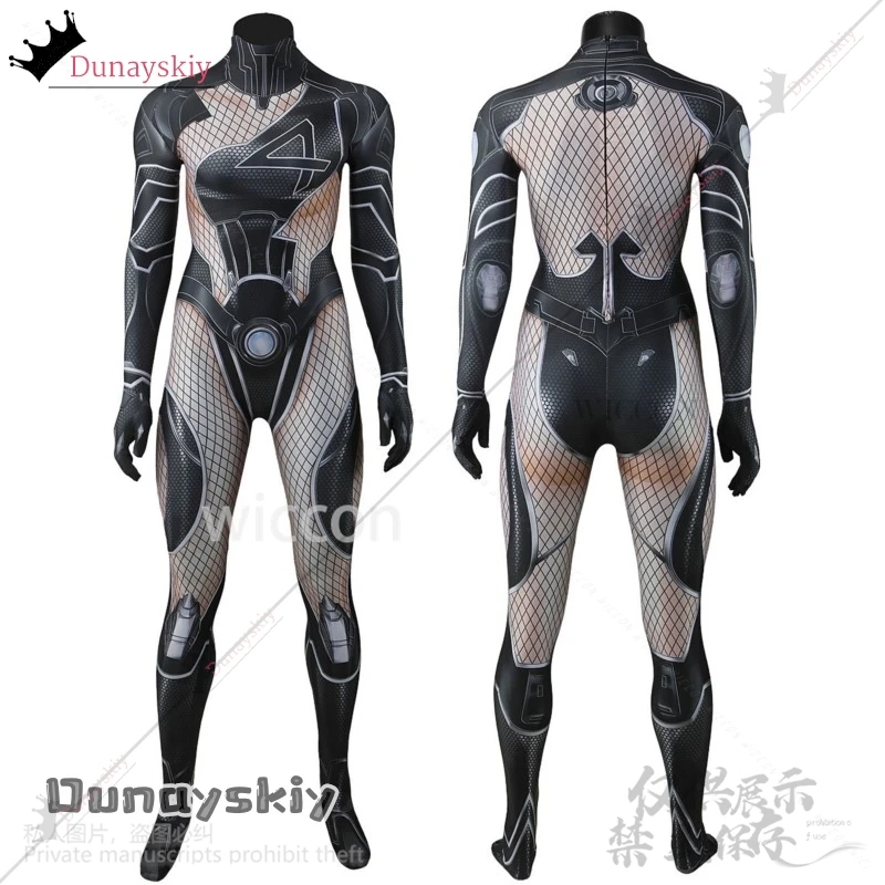 أنيمي لعبة المنافسين تأثيري سوزان سو العاصفة ريتشاردز زي القوطية مثير الأسود الدانتيل متابعة بذلة ارتداءها الباروكات هالوين كوسبفلي