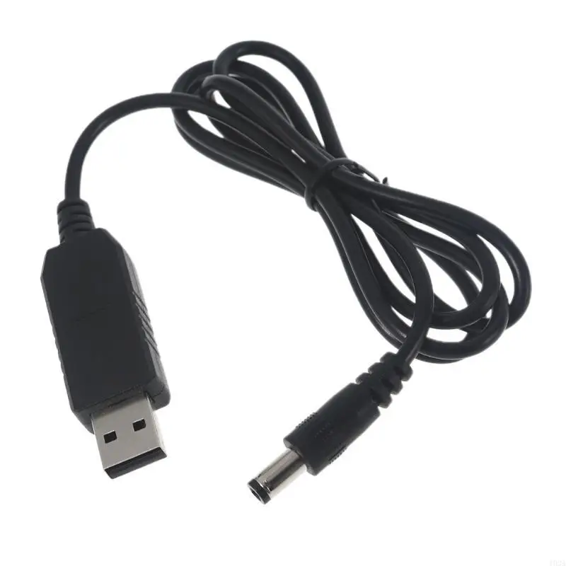 193A QC3.0 USB to 12V 5.5x2.1mm Step Up Line Converter Cable for WiFi Router LED