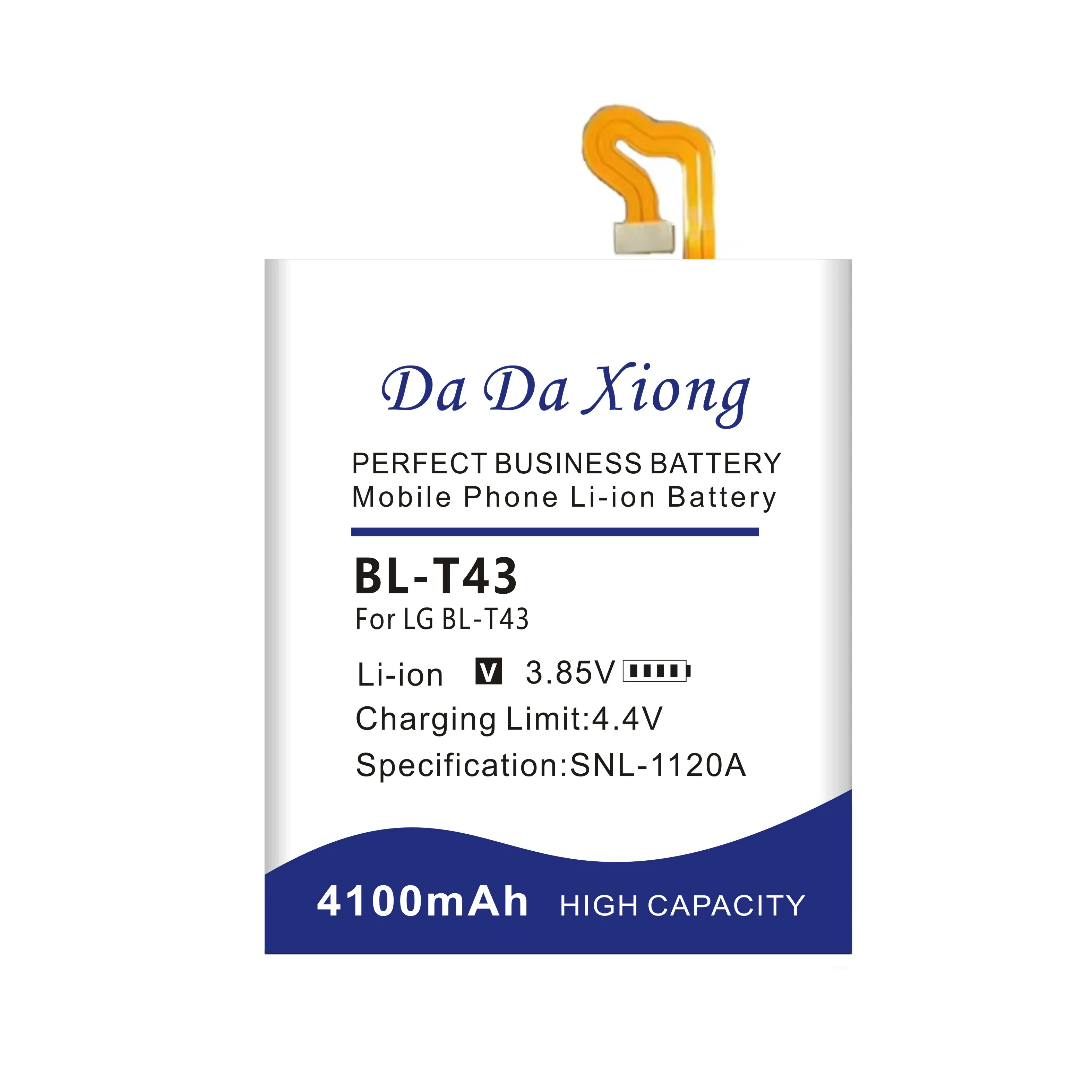 4100mAh Top Brand 100% New BL-T43 Battery for LG G810, G8S ThinQ, G8S ThinQ Global, LMG810EA, LMG810EAW, LM-G810EAW Batteries