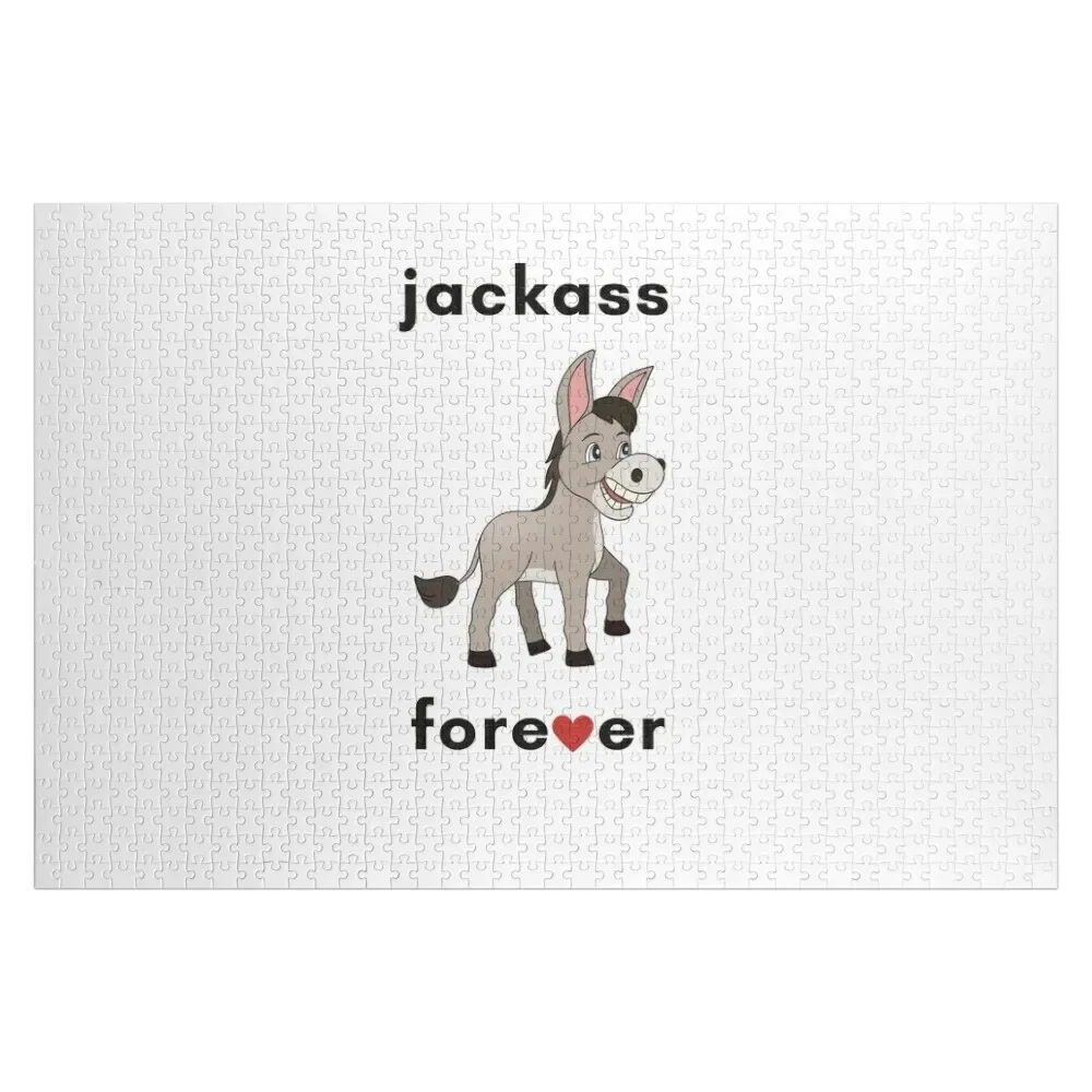 

Jackass forever funny donkey Jigsaw Puzzle Customized Toys For Kids Customized Photo Puzzle