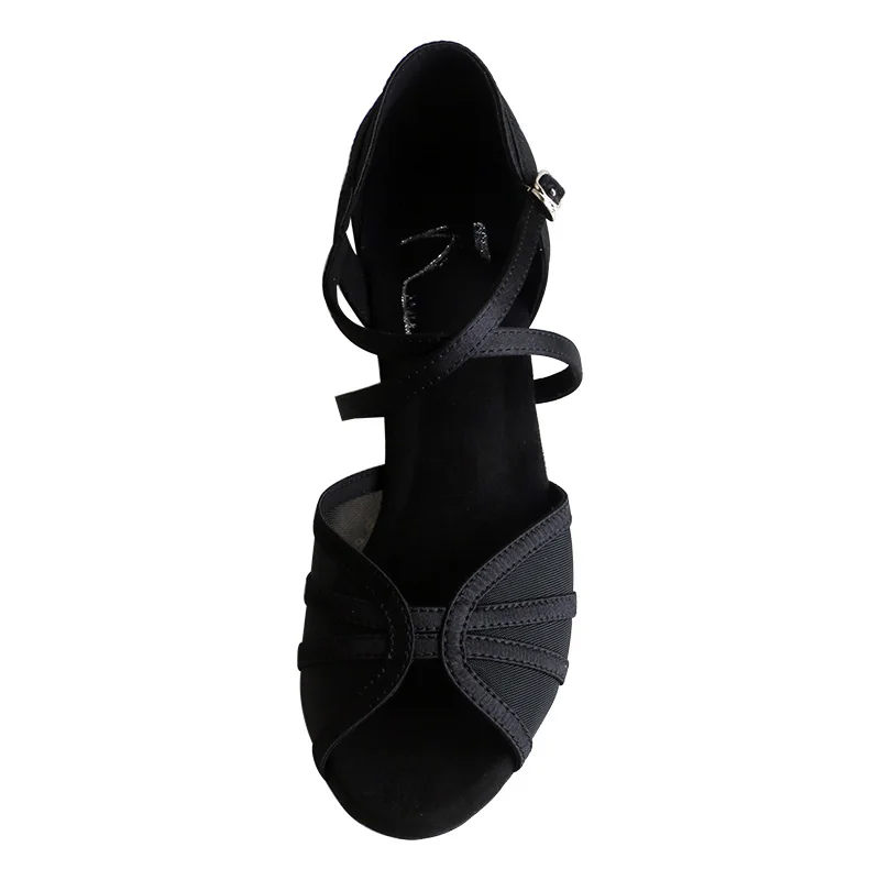 Pratica personalizzata scarpe da ballo latino per donna ragazze sala da ballo Salsa Tango Party sandali da ballo pelle scamosciata morbida suola tacchi 4.5CM