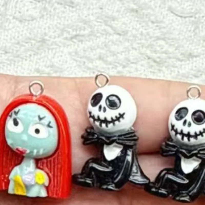 10pcs Halloween Resin Cartoon Anime Charm for Jewelry Making Earring Necklace Bracelet Pendant Phone Diy Accessories