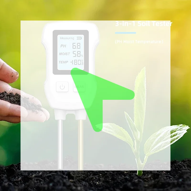 

Горячая распродажа! Цифровой измеритель почвы 3 в 1 с ЖК-дисплеем, подсветкой, для измерения температуры, влажности и pH, прибор для измерения параметров растений и цветов.