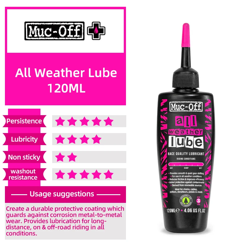 Muc-off Fietsketting Glijmiddel Keramische Wax / Droog / Hydro Dynamische Ketting Glijmiddel Langdurige Olie Fietsversnelling Glijmiddel Glijmiddel 50/120 ml