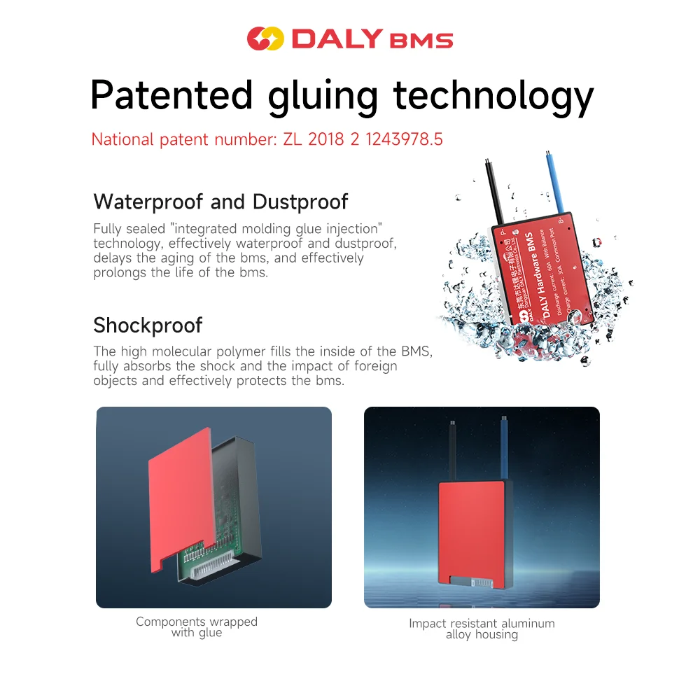 Daly Tourist Sightseeing Vehicle Solar Panels Lithium Lto Battery Circuit Protection Board 19S 20S 21S 48V 200A 300A 400A Bms