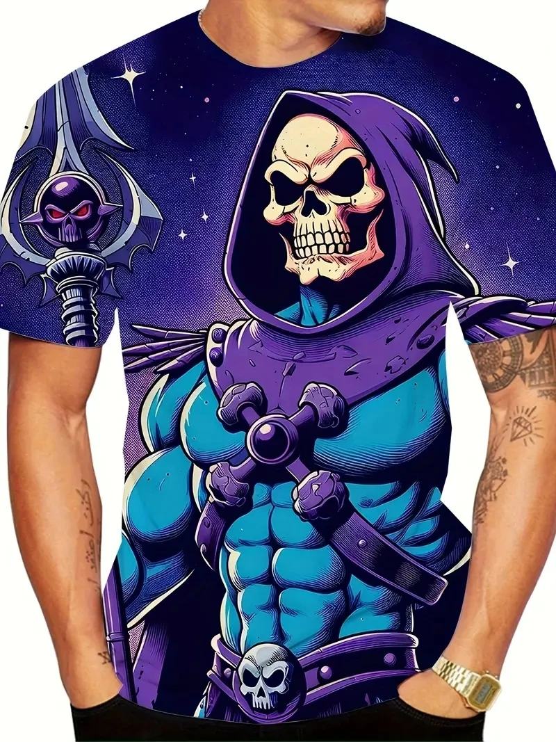 

Men's 3D 3D Pattern T-shirt PLUS - Size 3D Printed Short Sleeve T-shirt, Loose and Casual, Soft ,comfortable and Breathable