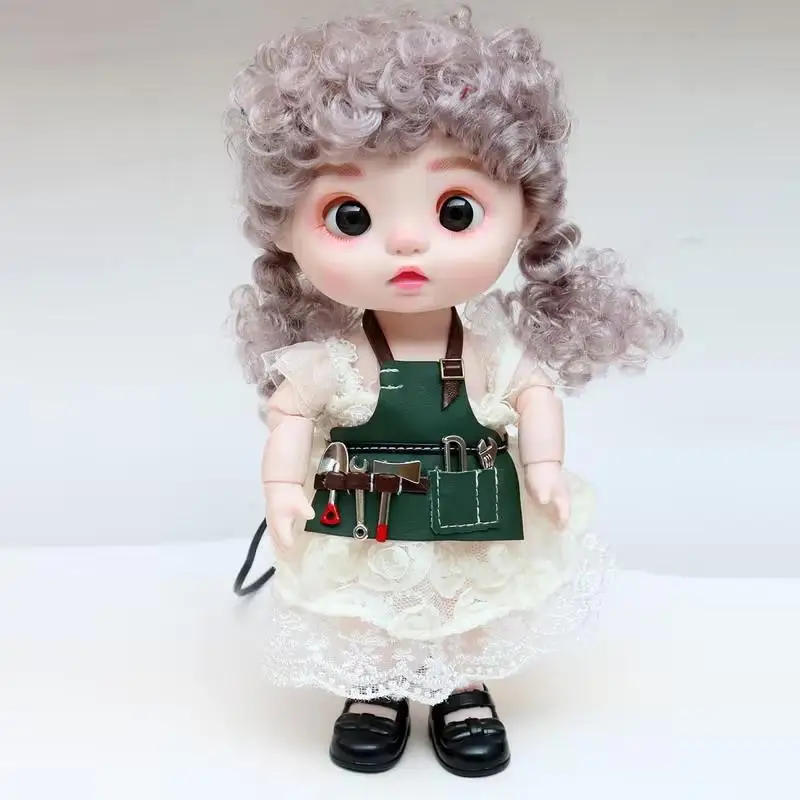 1 Set Creative Personality Tooling Apron Clothing Decoration Apron Simple Solid Color Leather Apron Adjustable Length